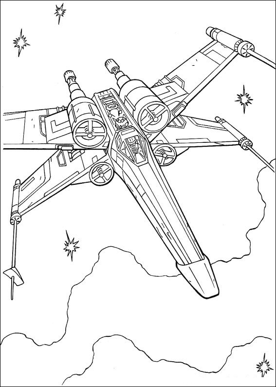Plansa de colorat cu Star Wars 28 31